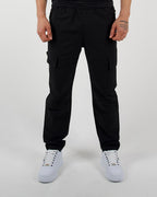 Black Utility Cargo Trousers