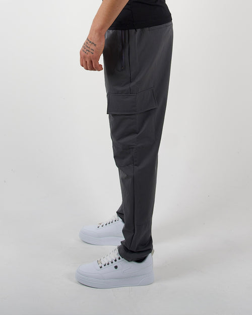 Dark Grey Utility Cargo Trousers