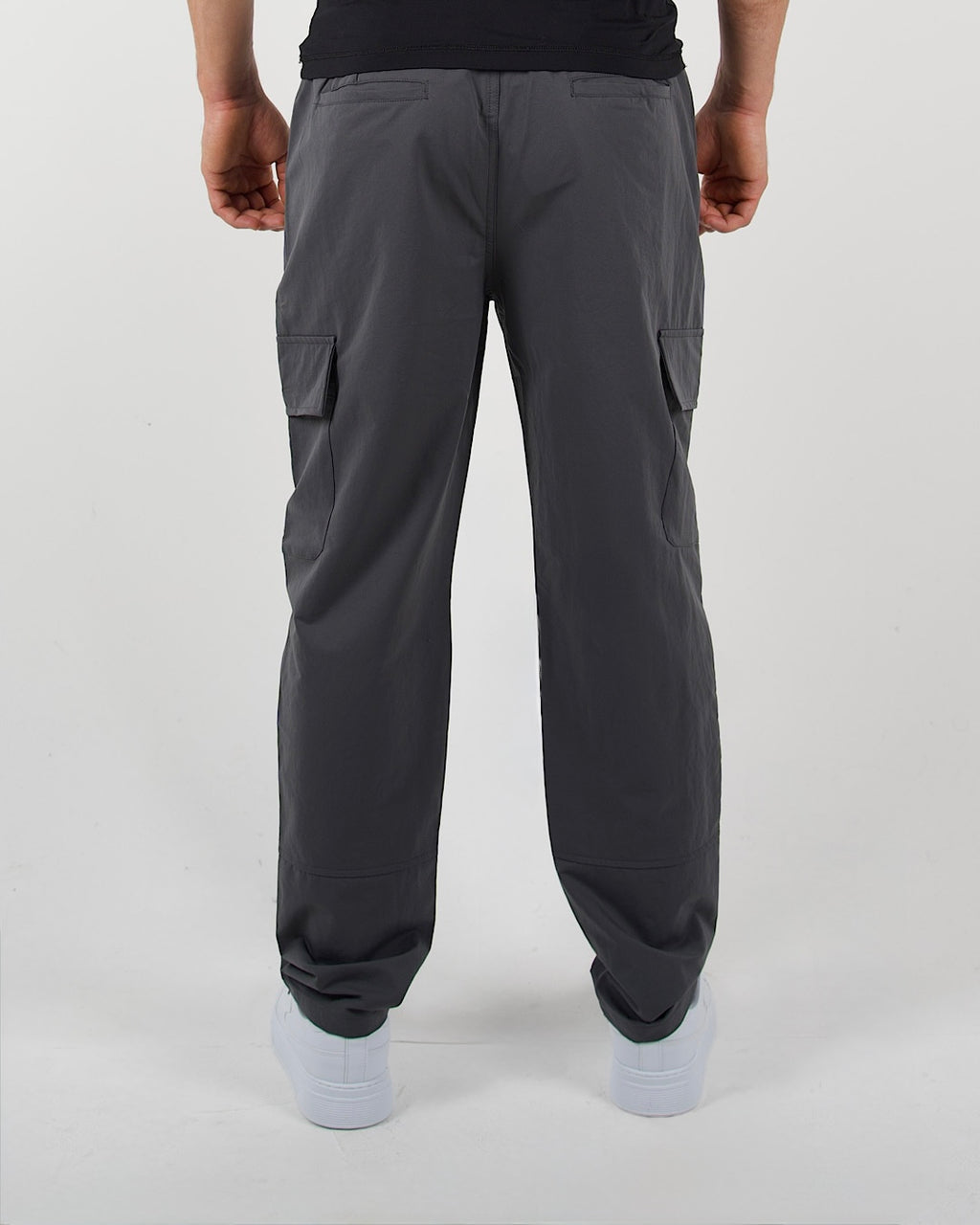Dark Grey Utility Cargo Trousers