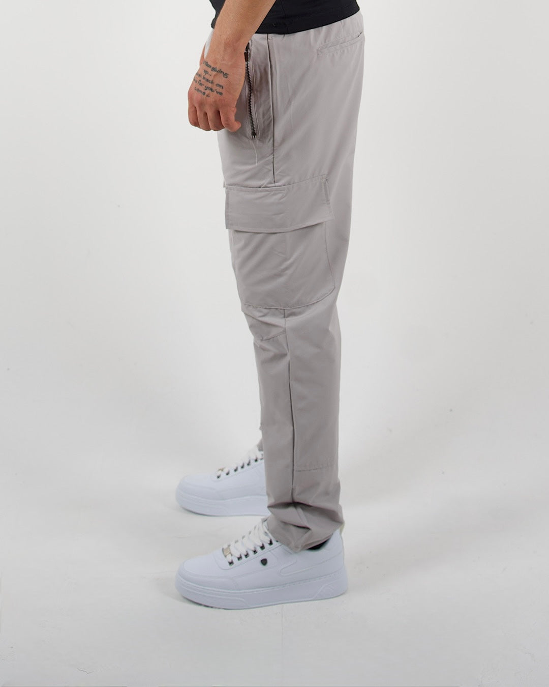 Grey Utility Cargo Trousers