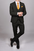 Bromley - Olive Green Three Piece Suit