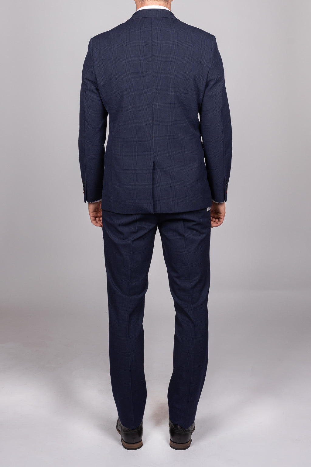 Bromley Navy Check Double Breasted Suit
