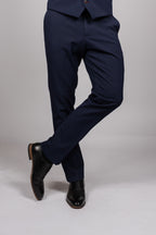 Bromley Navy Check Double Breasted Suit