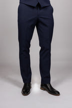 Bromley Navy Check Double Breasted Suit