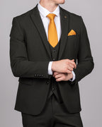 Bromley - Olive Green Check Blazer