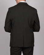 Bromley - Olive Green Double Breasted Check Blazer