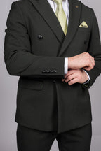 Bromley Olive Double Breasted Suit