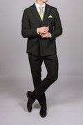 Bromley Olive Double Breasted Suit
