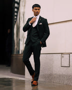 Bromley - Olive Green Three Piece Suit