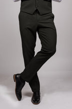 Bromley Olive Double Breasted Suit