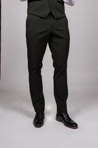 Bromley Olive Double Breasted Suit