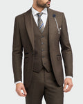 Caridi - Brown Slim Fit Blazer