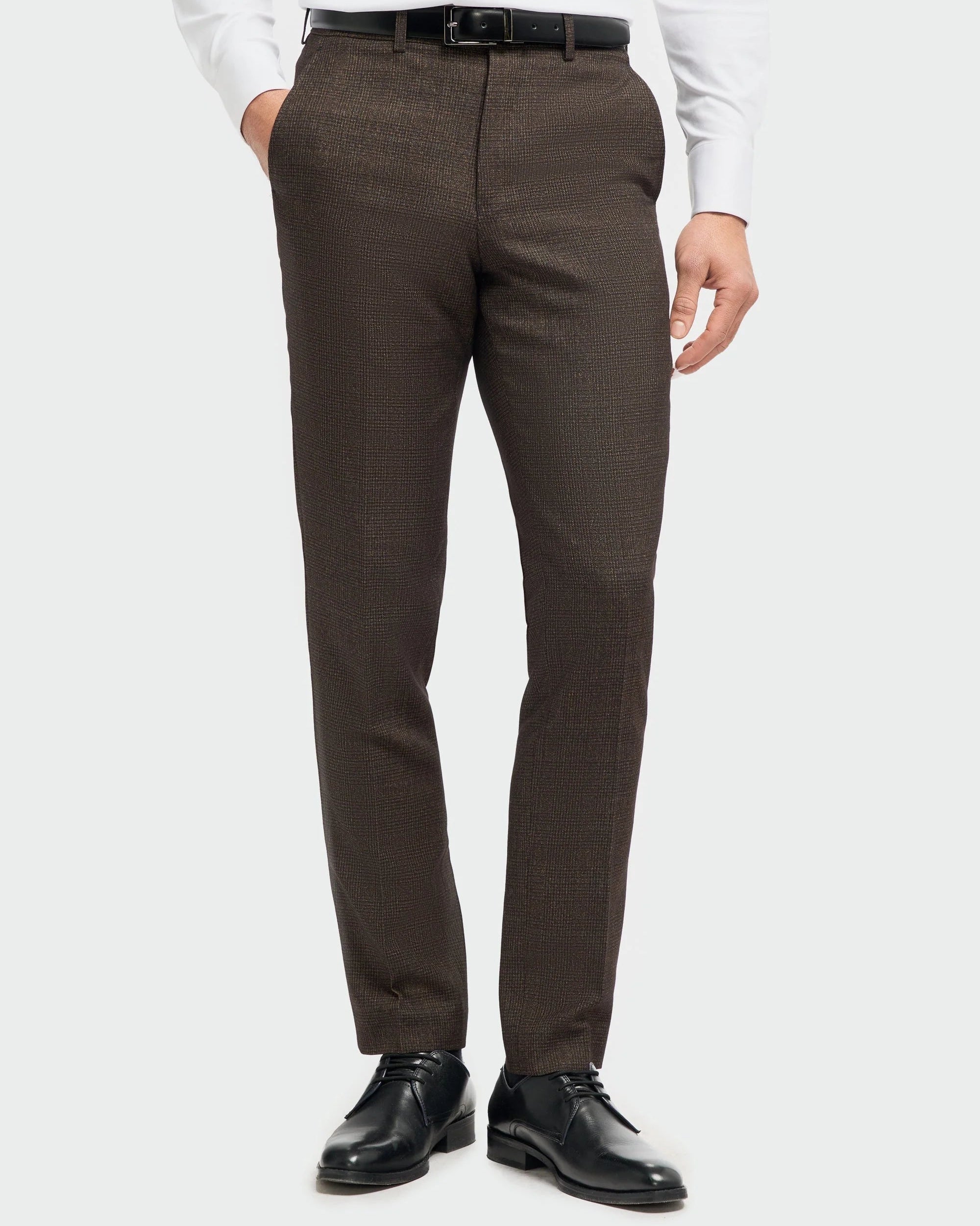 Caridi - Brown Slim Fit Trousers