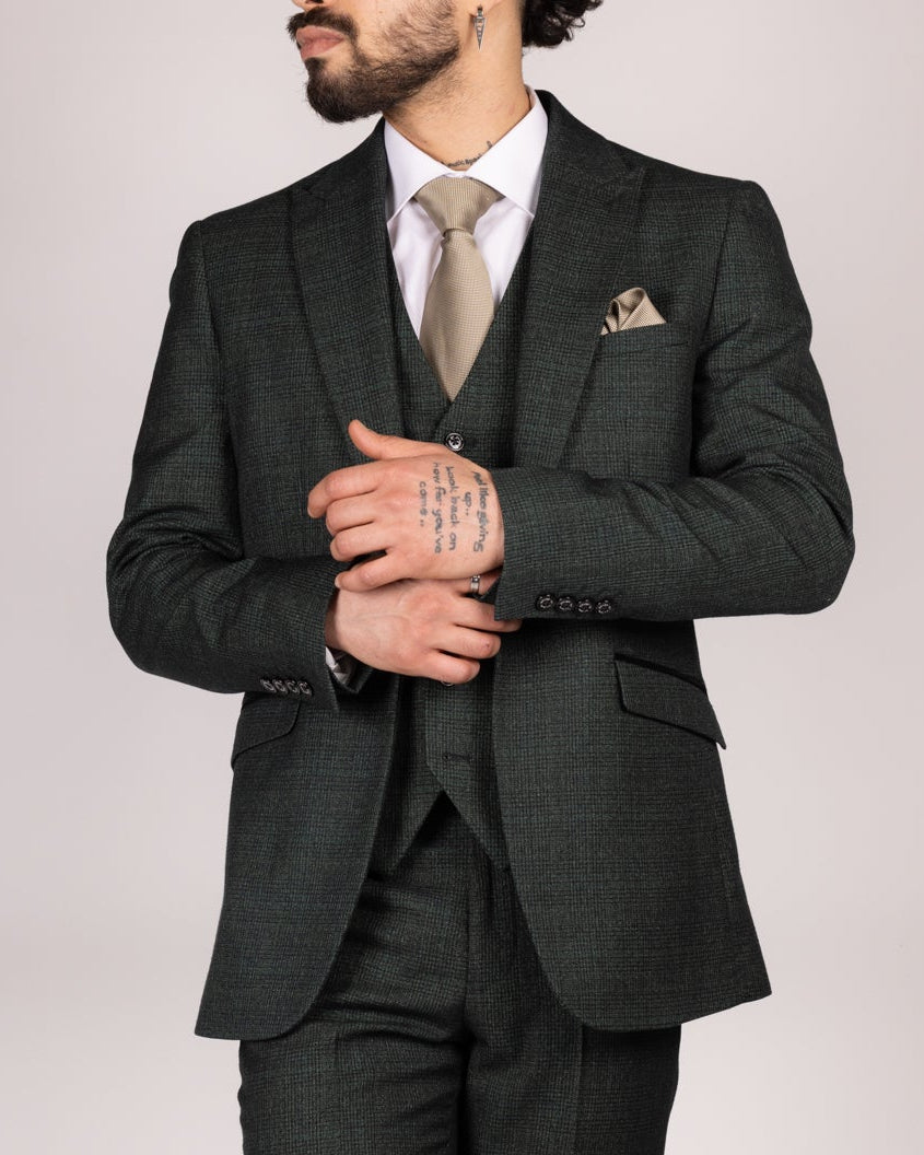 Caridi - Olive Slim Fit Blazer