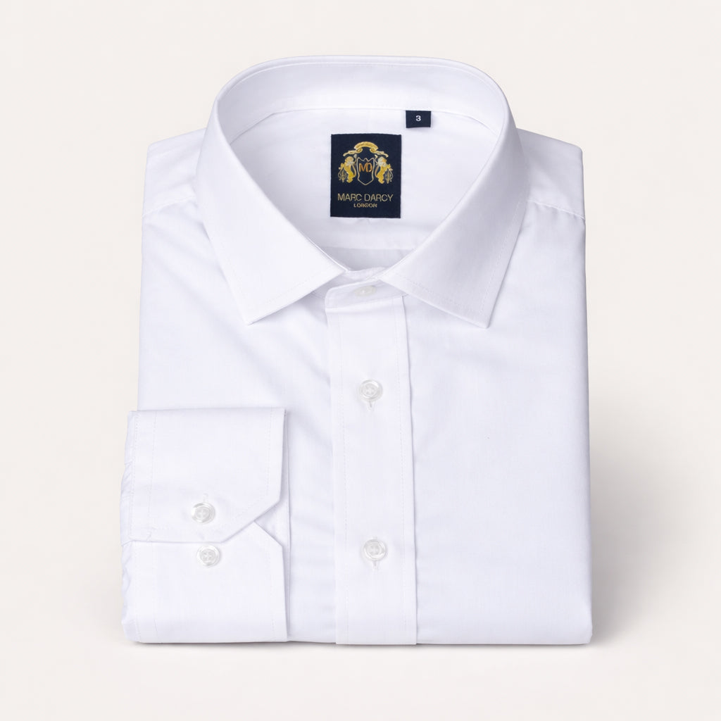 Carter - White Long Sleeve Shirt