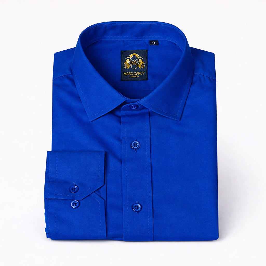 Carter - Royal Blue Long Sleeve Shirt Milano Couture Carter - Royal Blue Long Sleeve Shirt Milano Couture