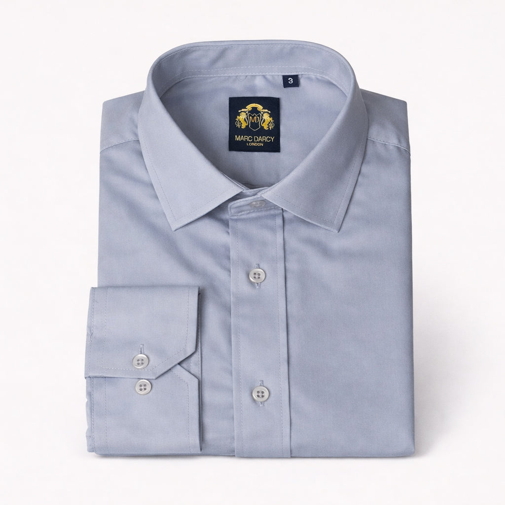 Carter - Silver Long Sleeve Shirt