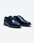 Clark - Navy Brogue Shoes