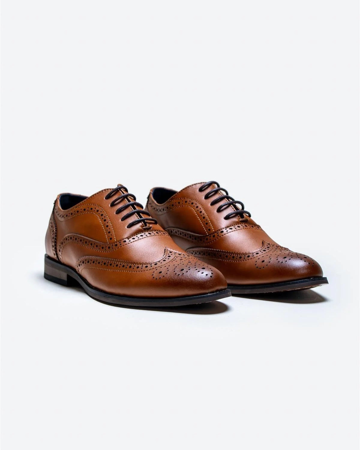 Clark - Tan Brogue Shoes