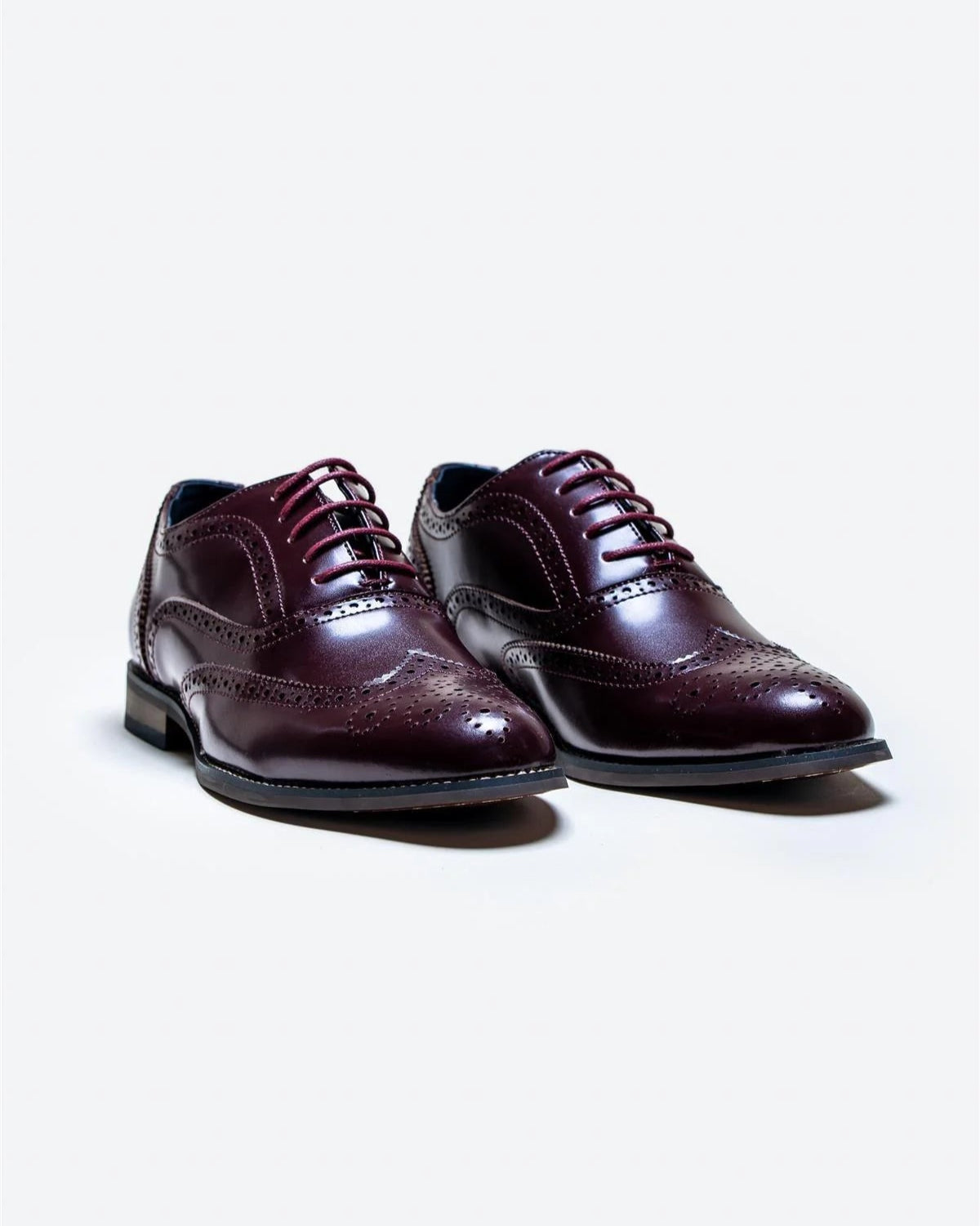Clark - Wine Brogue Shoes
