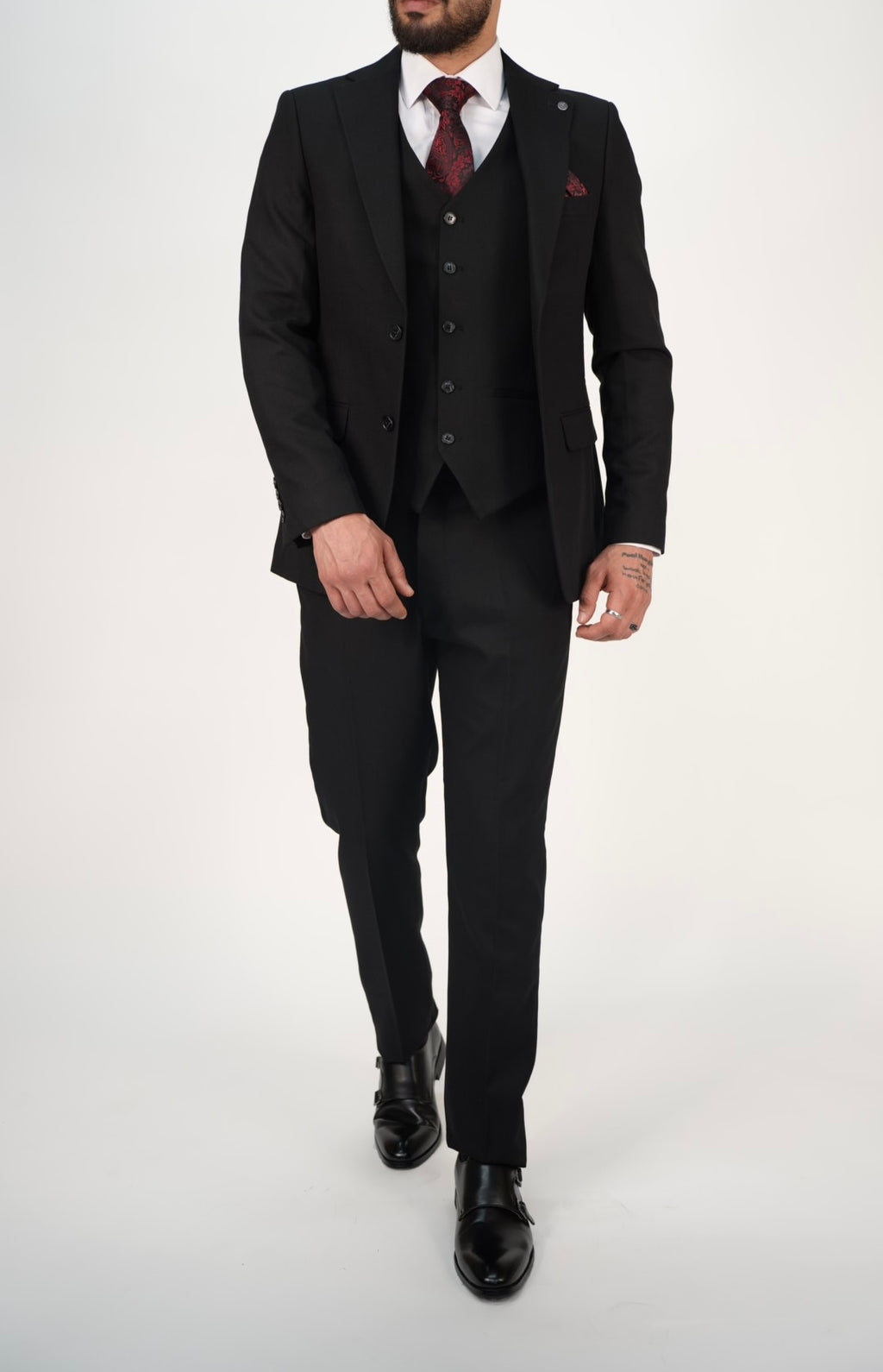 Milano Premium Black Suit Trousers