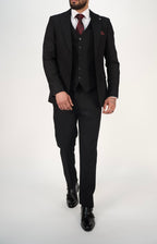 Milano Premium Black Suit Trousers