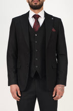 Milano Premium Black Blazer & Waistcoat