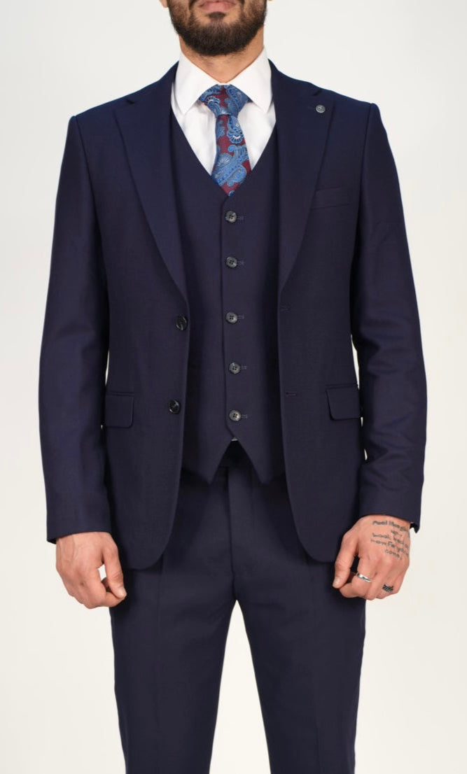 Milano Premium Navy Blazer & Waistcoat