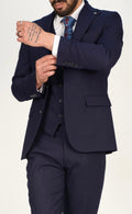 Milano Premium Navy Blazer & Waistcoat