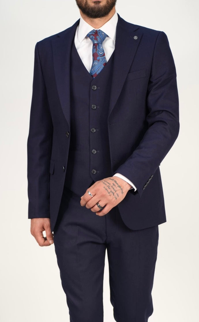 Milano Premium Navy Blazer & Waistcoat