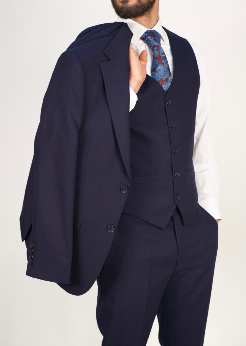 Milano Premium Navy Blazer & Waistcoat