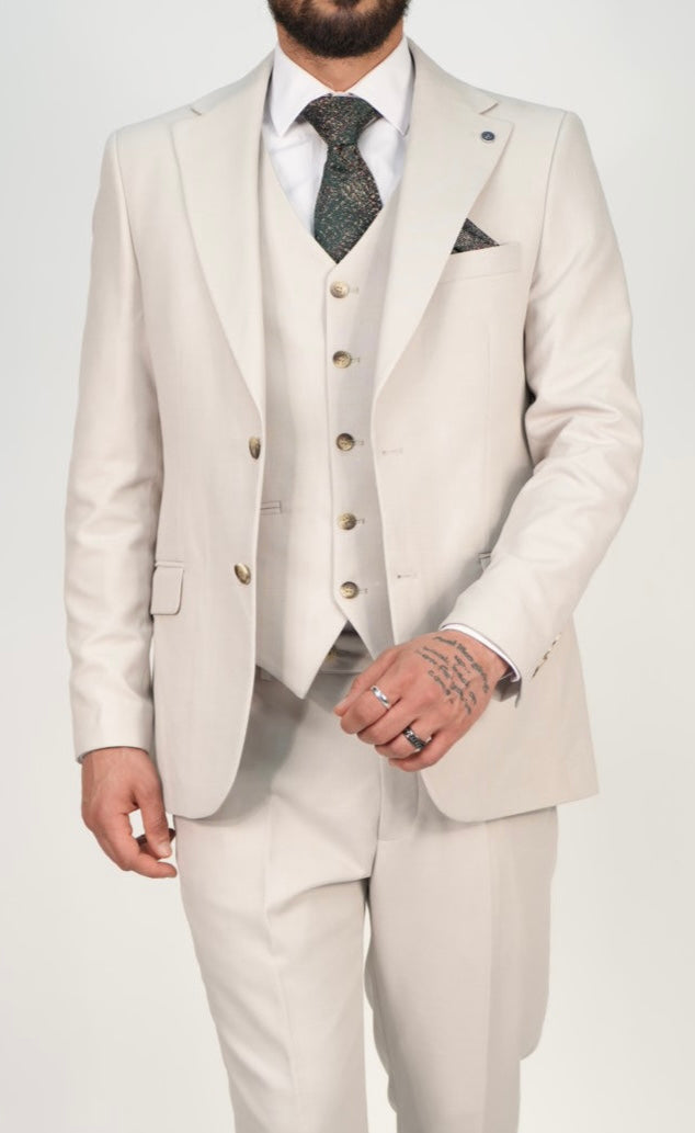 Milano Premium Stone Blazer & Waistcoat