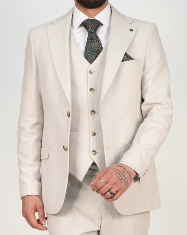 Milano Premium Stone Blazer & Waistcoat