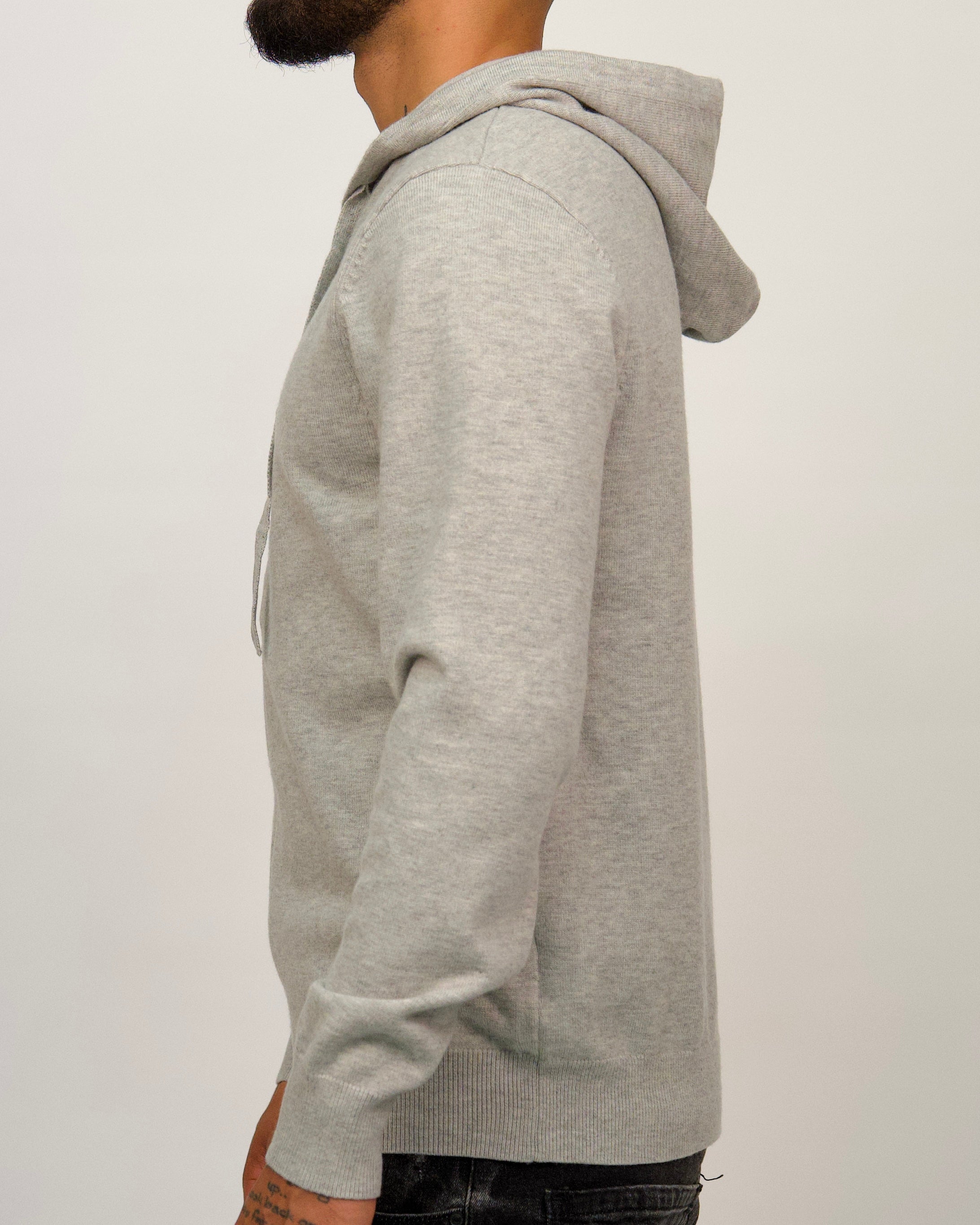 Full-Zip Knit Hoodie