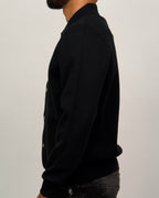 Knit Button-Up Shirt Jacket