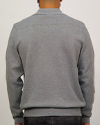Knit Button-Up Shirt Jacket