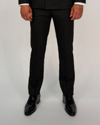 Milano Black Double Breasted Peak-Lapel Tux Suit