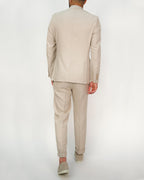 Milano Beige Linen Two-Piece Suit