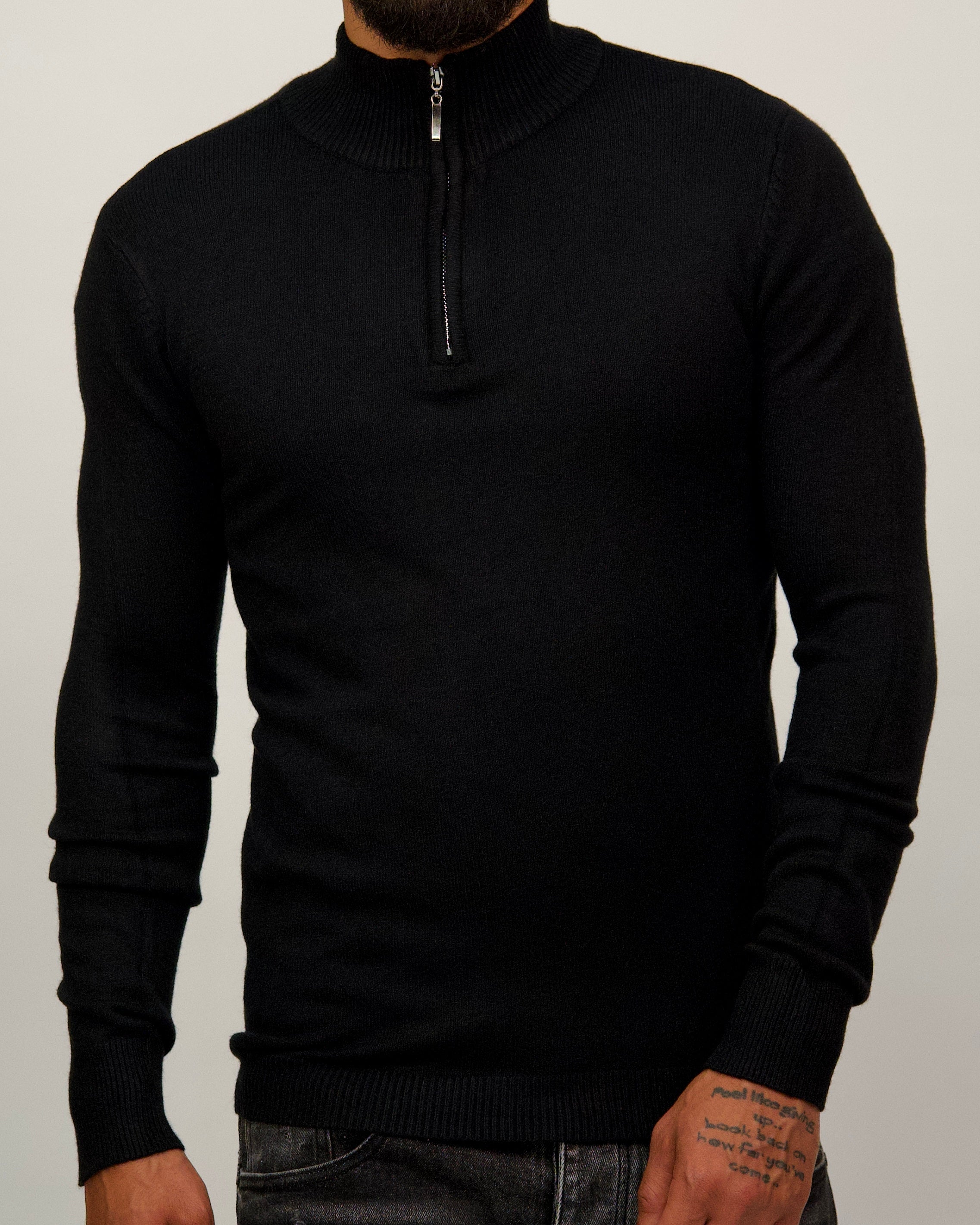Half Zip Sweater Black