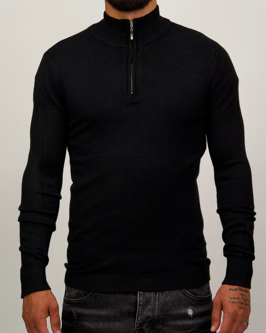 Half Zip Sweater Black