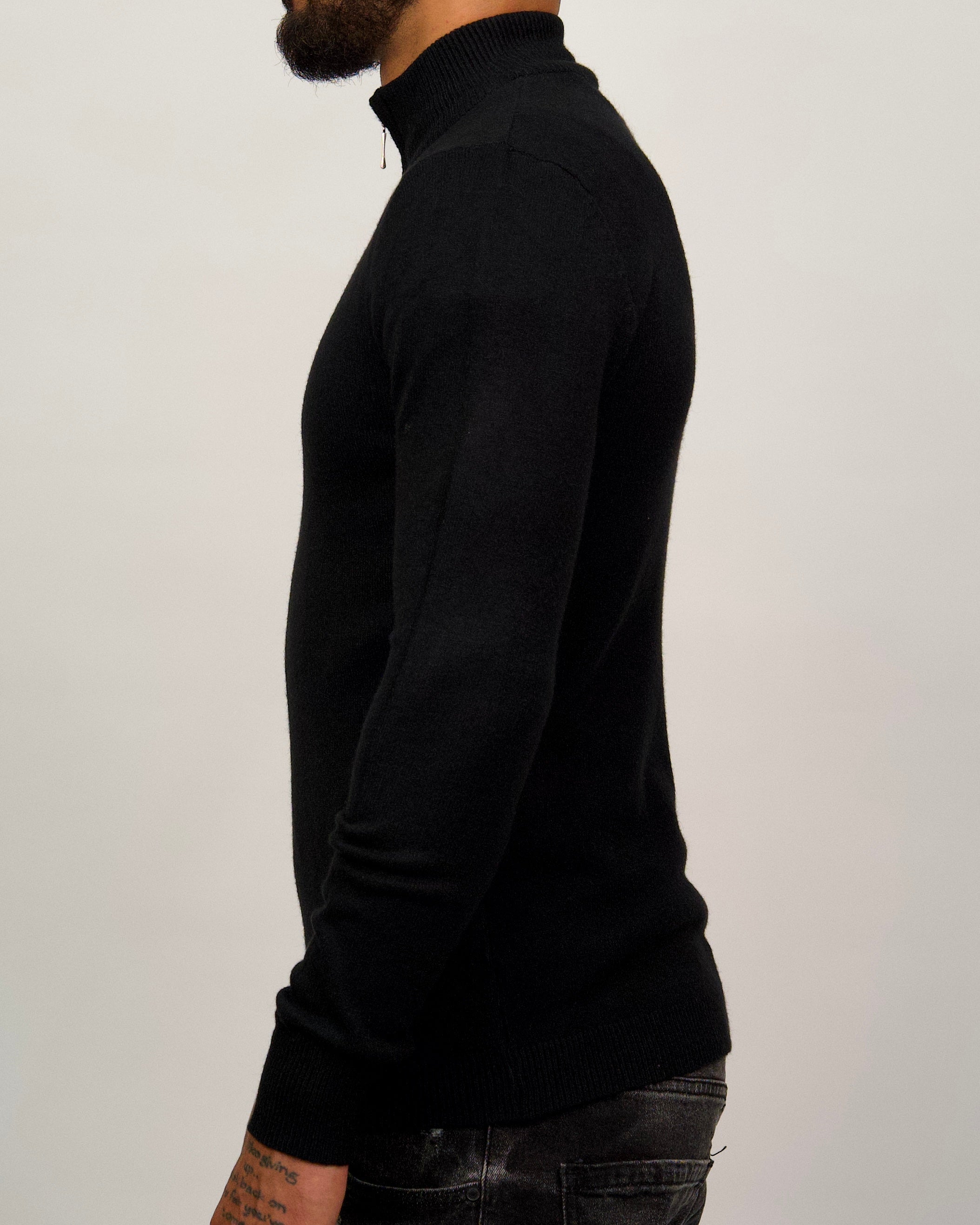 Half Zip Sweater Black