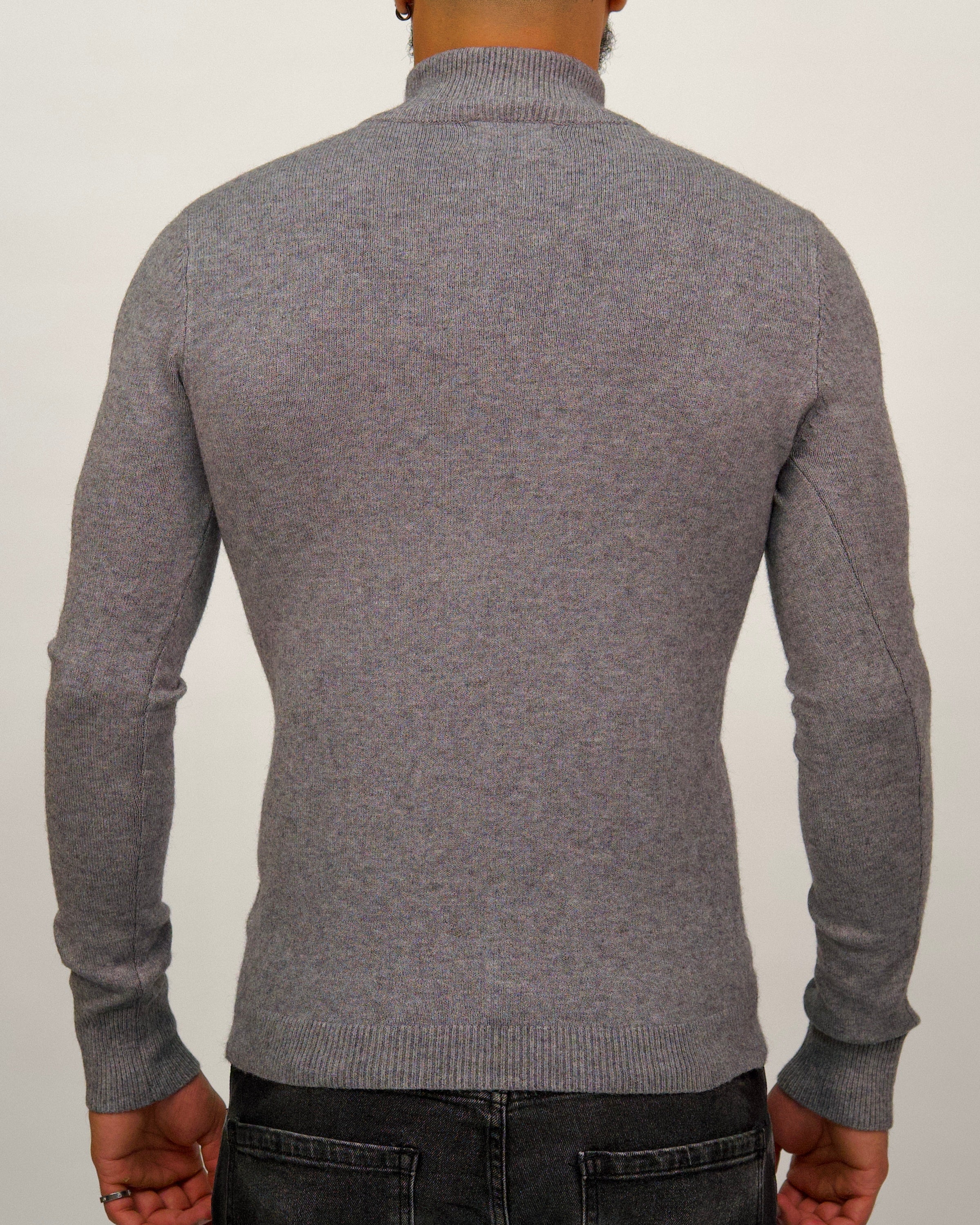 Half Zip Sweater Grey