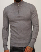 Half Zip Sweater Grey