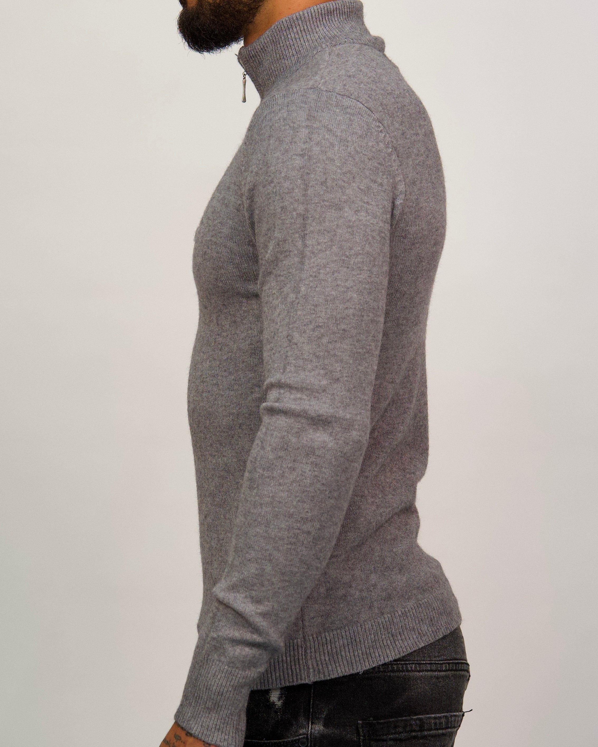 Half Zip Sweater Grey