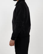 Black Utility Bomber Jacket
