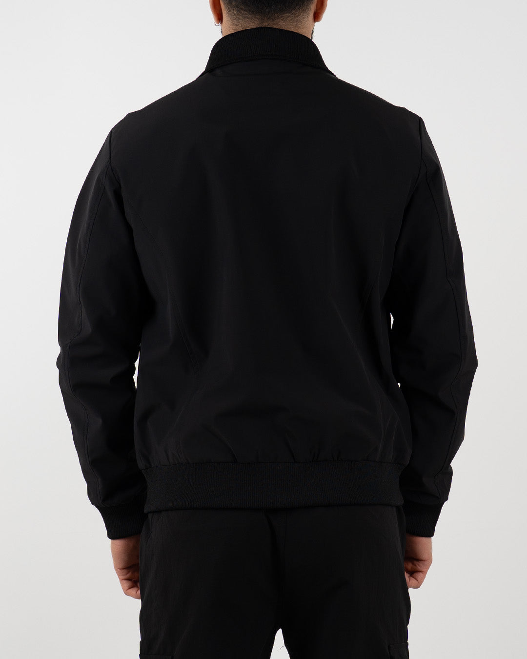 Black Utility Bomber Jacket