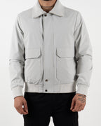 Grey Utility Bomber Jacket