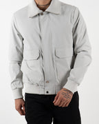 Grey Utility Bomber Jacket