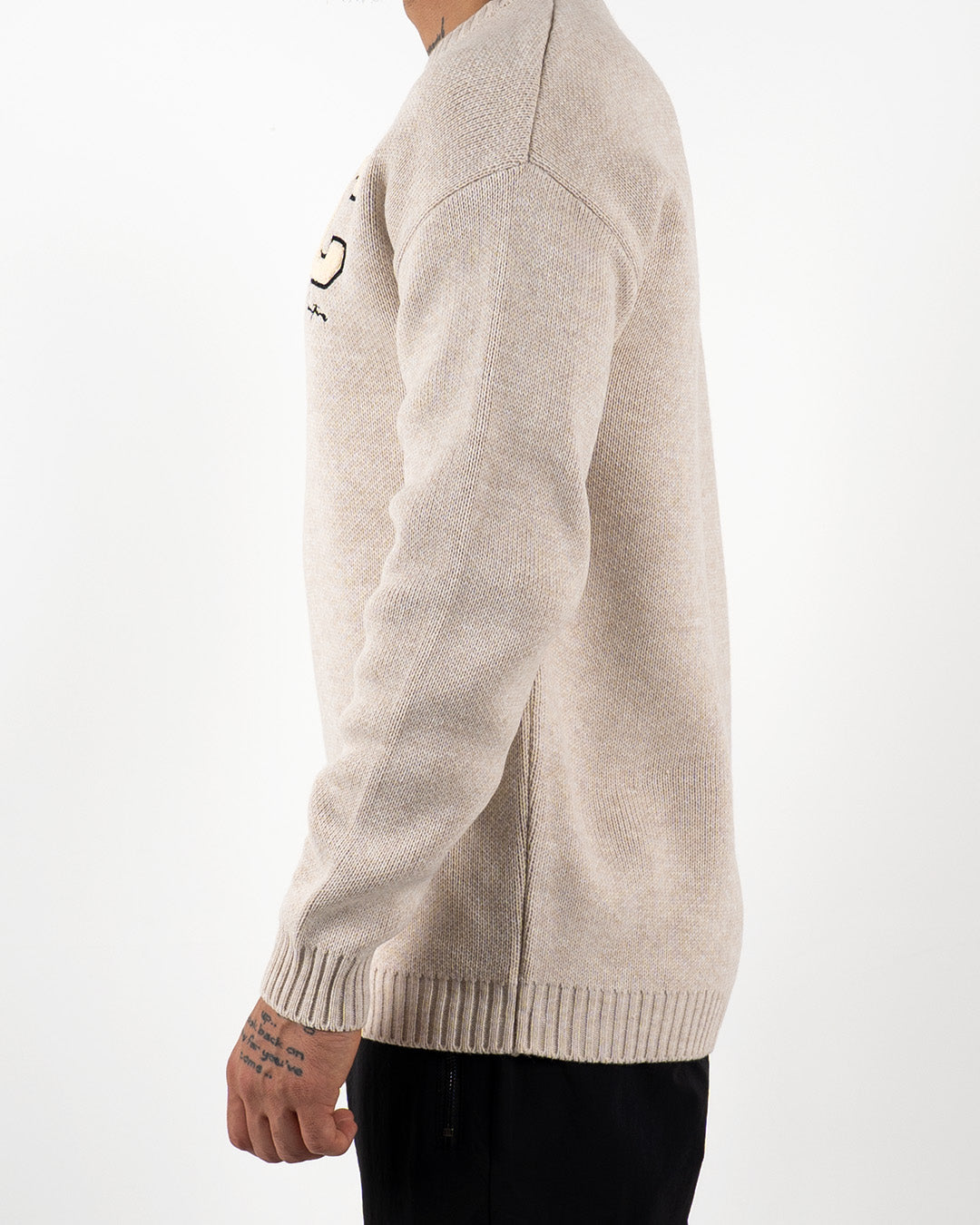 C Embroidered Knitted Jumper