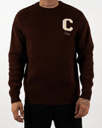 C Embroidered Knitted Jumper